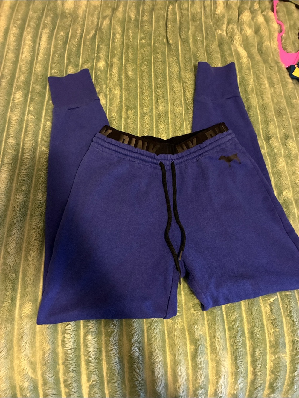 Victoria's Secret PINK Victoria's Secret Blue Cozy Jogger Sweatpants
